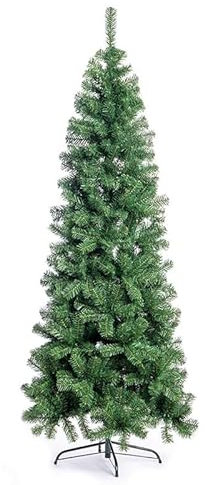 Virsus Albero di Natale Artificiale Verde EXTRA SLIM 1745, Abete in PVC con 479 Rami, Montaggio Facile, Effetto Realistico, Decorazione Natalizia per interni ed esterni (180 cm)