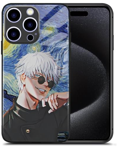 JJK Satoru Gojo Sterrennacht Erstellen Sie Ihre eigene Anime-Telefonhülle - Manga Art Design, weiche TPU-Silikonhülle für iPhone 12 Pro