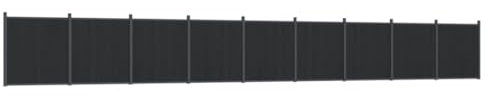 vidaXL Zaunelement Grau 1564x186 cm WPC
