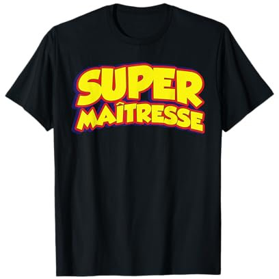 Super maîtresse école primaire fin année super-héros T-Shirt