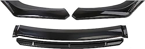 REMAZ Auto Frontspoiler für BMW E39 E46 E53 E90 E92 E93, Frontstoßstange Splitter Lip Body Kit Splitter Antikollision Front Spoiler Lippe ABS,A-Black