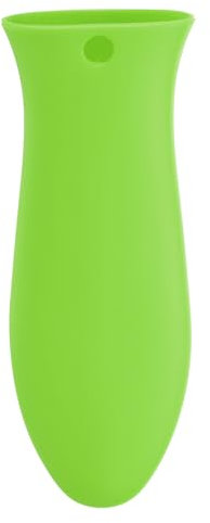 sourcing map Silicone Hot Handle Holders, Cast Iron Skillet Handle Covers Silicone Pan Handle Sleeve for Frying Pans Griddles Cookware Handles, Green