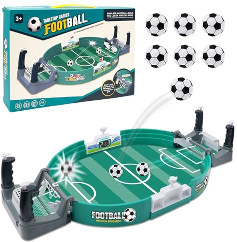 EACHHAHA Calcio Balilla Bambini - Calcetto Balilla Mini Biliardino Bambini Giocattolo da Tavolo da Calcio per Due - Giochi da Calcio Balilla, Regalo per Bambini dai 4 Anni in su(6*Calcio)