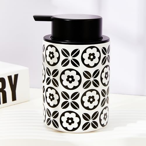 Foam Hand Soap Dispenser Ceramic Dish Liquid Dispenser for Kitchen Hand Wash Dispenser