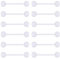 WillTen 12Pcs Zunge Bars Nippel Bars Zunge Bar Piercing, 14G Zunge Bars Metall Nippel Bars Chirurgenstahl, Nippel Piercing Schmuck Zunge Piercing-Schmuck für Frauen, Kunststoff Zunge Bars