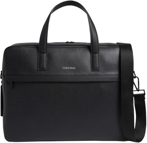 Calvin Klein CK Must Laptop Bag Lv04D3082G, Sac d'ordinateur Homme, Black (Black), OS