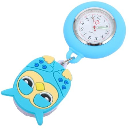 CATIEBYE Silicone Nurse Watch Mit Eulen-Design Dehnbare Taschenuhr Für Krankenschwestern Unisex Medizinische Umgebung Langlebig Und Präzise Für Ärzte Und Pflegepersonal