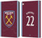 Head Case Designs Offizielle West Ham United FC Saïd Benrahma 2023/24 Spieler Home Kit Leder-Wallet-Hülle Kompatibel mit Apple iPad Air 2 (2014)
