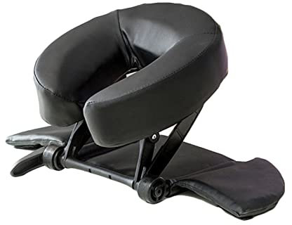 Massage Table Face Cradle Cushion - Adjustable Headrest & Face, Lightweight Aluminum Face Cradle for Massage Chair, Home Mattress Top Massage Kit