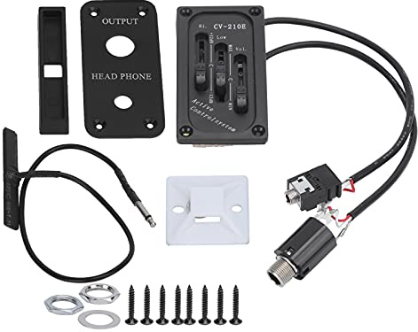 Violin-Tonabnehmer, verstellbarer Silent-EQ-Equalizer, Zubehör-Set für elektrische CV-210E