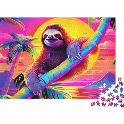 Sloth Puzzle 1000 Teile Schwer Puzzle Für Erwachsene Kinder 1000pcs (75x50cm)