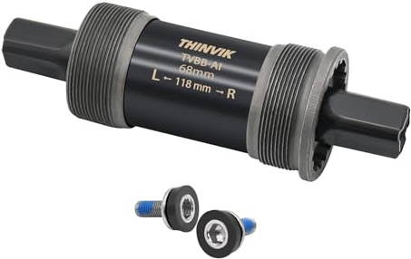 Thinvik Movimento Centrale a Smusso Quadrato BSA 68mm - Compatibile con Shimano BB-UN26/BB-300/BB-100/BB-101, 68mm x 110.5 per Bicicletta