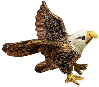 JORCEDI Weißkopfseeadler Stofftier Spielzeug Adler Kuscheltier,Simulation Groß Adler Plüschtier Riesige Stofftiere Ausgestopfter Puppe Stofftiere,Tierpuppe Plüschfigur Geschenke (30cm)