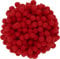 i-mondi® 200 mini pompons zum basteln rot in 10mm klein bastel zubehör pom pom bunt kugeln ponpons deko pompom plüsch