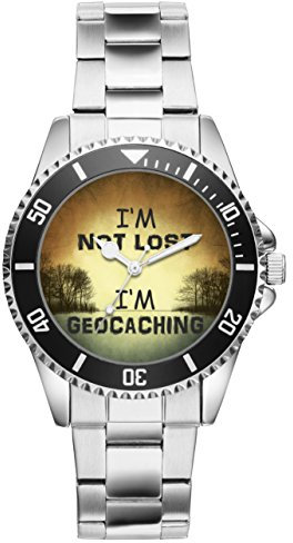 KIESENBERG Geocacher Geschenk Artikel Idee Fan Uhr 6111