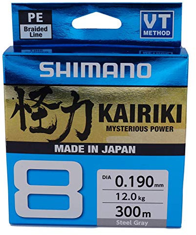 Line Kairiki 8 300m 0.06mm 5.3kg Steel Gray