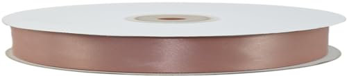 PuntoCasaStore Nastro Doppio Raso 15 MM Rotolo da 50 Metri Ribbon Satin (Rosa Antico)