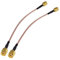Boobrie 2 X Cable SMA Cable Coaxial SMA Macho a SMA Macho Extensión SMA de 15cm RG316 Adaptador de Antena WiFi Alargar SMA Macho Macho para Cable de Antena Coaxial, Antena 4G, Router inalámbrico