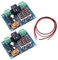 Youmile 2PCS Digitales Niederspannungs-Entladungsschutzmodul Trennen Sie den Schalter über den Entladeschutzschutz für eine 12-36-V-Lithiumbatterie mit 24AWG-Kabel