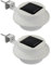 HAC24 2x Solar Dachrinnenleuchte Dachrinnenlampe Dachrinnen Lampe Licht Regenrinne Solarlampe Solarleuchte Beleuchtung Aussenlampe