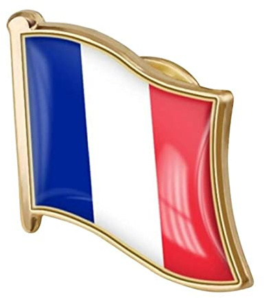Zonster 1pc République Française Drapeau Pin Badge en Métal Épinglette Broche France De Accessoires Badges Drapeau National Nouveauté