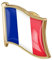Zonster 1pc République Française Drapeau Pin Badge en Métal Épinglette Broche France De Accessoires Badges Drapeau National Nouveauté