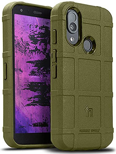 Nakedcellphone Special Ops Tactical Armor Rugged Shield Schutzhülle für CAT S62 PRO Smartphone, Anti-Fingerabdruck, Matte griffige Struktur, Olivgrün