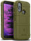 Nakedcellphone Special Ops Tactical Armor Rugged Shield Schutzhülle für CAT S62 PRO Smartphone, Anti-Fingerabdruck, Matte griffige Struktur, Olivgrün