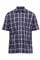 Champion Mens Whitby Country Casual Short Sleeve Shirt Navy Check 4XL