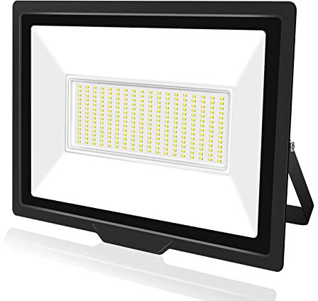 PICAA Faretto LED da Esterno, 200W Faro da Lavoro a LED 6500K, luce di sicurezza LED,Proiettore Super Luminoso, Proiettore da Costruzione per Campeggio, Riparazione Auto, Escursionismo e Pesca