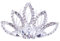 FRCOLOR 1Pc Kinder Strass Tiara Brautstift Mini Bling Hochzeit Kristall mit Seitlichen Kopfbedeckungen Foto Bunte Haare Bankett Krone Einsatz Frauen Stirnband Kamm Glänzend für Damen