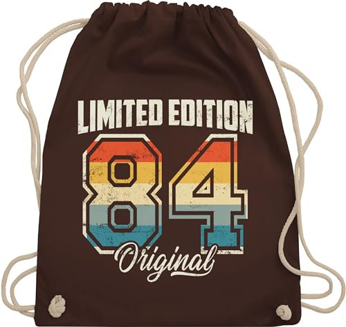 Turnbeutel Rucksack - 40. - Limited Edition 1985 Original I Vierzigster Geburtstag I 40 Geburtstag - Unisize - Braun - geschenkideen für frauen ab geschenkideen+für+frauen+ab+40 40er 1984 beutel