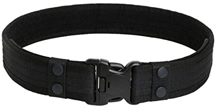 shenky1 Herrengürtel mit Klettverschluss | Nylon Gürtel | Militärgürtel | Taktischer Gürtel | Militär Bundeswehr Ausrüstung | Arbeitsgürtel 4cm Breite (Schwarz, 120cm)