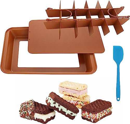 DAJAVE Brownie Tins for Baking, Brownie Tray with Dividers Brownies Baking Tray Non Stick Tray Bake Tins Loose Bottom Brownies Tin for Cupcake, Pudding, Muffin, Carbon Steel