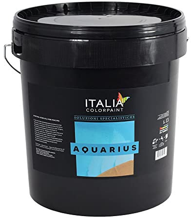 Italia colorpaint Aquarius Pittura Acrilica per Piscine in Cemento Vasche e Serbatoi di Contenimento (Litri 5, Sabbia)