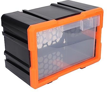 Parts Storage Hardware and Craft Cabinet Combined Small Parts Box Clear View DIY Tool Bits Organiser for Store and Organize Classroomor Office Supplies
