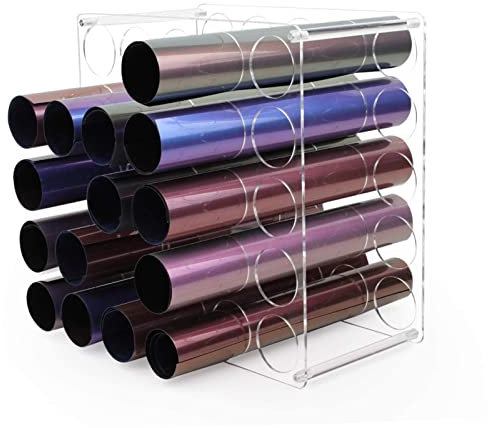 Porte-Rouleau De Vinyles - Support De Rangement pour Rouleaux De Vinyles avec 25 Trous,Stockage De Rouleaux De Vinyles, Support De Rouleau De Vinyles pour Rouleau De Vinyles, Peintures