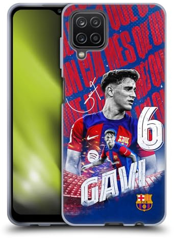 Head Case Designs Offizielle FC Barcelona GAVI 2023/24 Erstes Team Gel Handyhülle Hülle [Militärischer Schutzgrad] Kompatibel mit Samsung Galaxy A12 (2020)