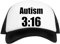Kwantees Autism 316 Unisex White Cap Umweltfreundlicher Snapback
