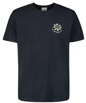 NO EXCESS Herren T-Shirt 24350439 (DE/NL/SE/PL, Alphanumerisch, XL, Regular, Regular, Dunkelblau)