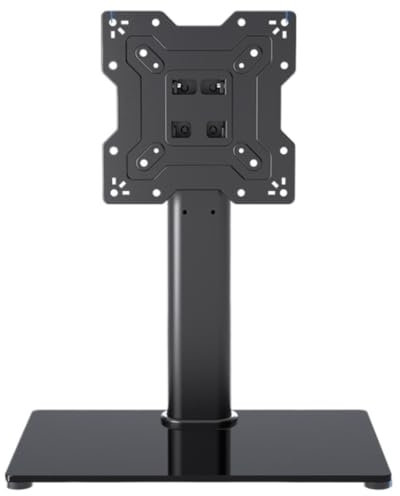 Support TV sur Pied TV Base De Meuble TV Universelle pour Téléviseur LED De 14 À 55 Pouces, Support De Table avec Pivot Réglable en Hauteur Pied Television