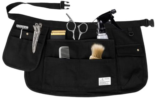 Hobngmuc Waist Tool Apron, Gardening Apron, Adjustable Work Waist Apron, Garden Tool Belt With Multi Pockets, Utility Apron For Woodworkers Artists Chef Waiter Cleaning Painting Gardening