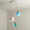 ZTWLEED Pendelleuchten Industrielle,3-Flammig Vintage Pendellampe Höhenverstellbar E27 Esstischlampe für Esszimmer Küche Wohnzimmer Cafe Φ 30CM,E27 Fassung Max 60W (Ohne Glühbirne)