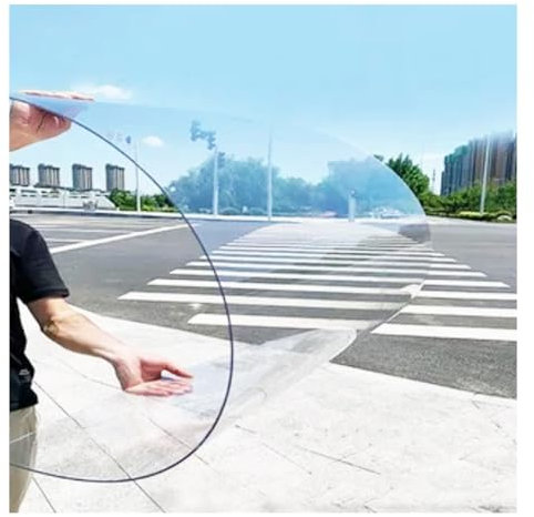 ZLRBN Plaque Polycarbonate, Convient aux Serres Hangars Abris Voiture Cabines, Feuille Acrylique Transparente Protection UV Protection Contre la Pluie, Facile À Découper (1.22x3m/4.0x9.8ft)