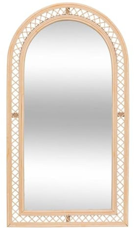 Atmosphera - Bogenspiegel Anahi Rattan braun 87x47cm