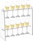Joioda Champagne Wall Holder - 2-Tier Clear Acrylic Champagne Glass Holder Stand - Holds 10 Cups - Flute Stand for Drinks & Wine Glass Display Rack