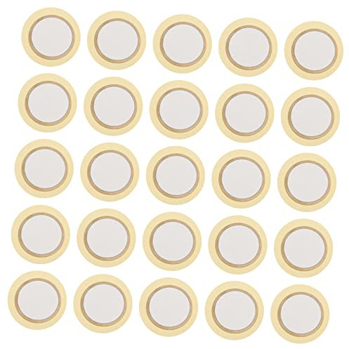 TOYANDONA 50 Stück 27 mm Summer die uhr smaetwatch elektronik spielzeug elektronisches spielzeug Piezoscheibe löten Gitarren-Piezoscheiben Gitarrenzubehör akustischer Pickup-Wandler Kupfer