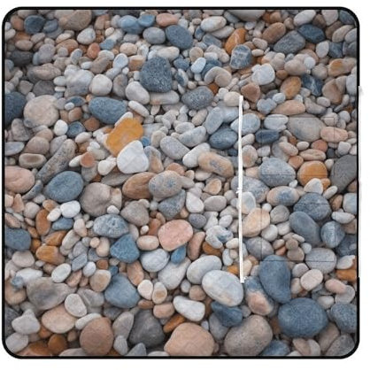 Tapis de pique-nique portable, tapis de pique-nique imprimé galets colorés de plage, couverture de plage extérieure pliable, tapis d'intérieur