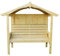 WALTONS | Arched Arbour Garden Seat | Outdoor Bench Seating | Pressure Treated | Arch Top | Garden Benches | 161cm x 815cm | 15 Year Anti Rot Guarantee |