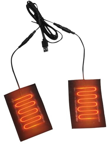 USB Heizkissen für Handschuhe, Winter Warme Handschuhe Heizkissen, 5V Elektrische Heizfolie Handschuh Heizblatt, 2 in 1 Heizkissen, Elektrische Winterhandschuhe Wärmekissen, Tragbare